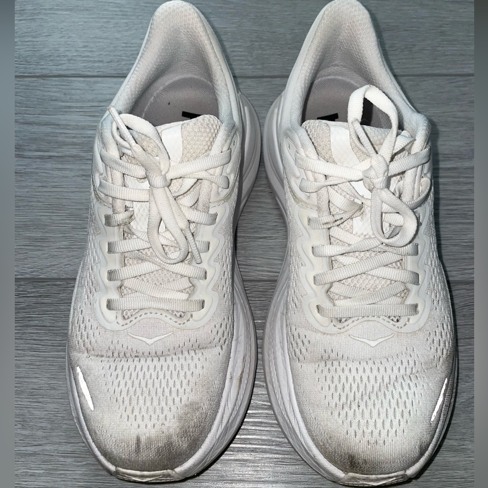 Hoka Bondi 9 Running Shoes White